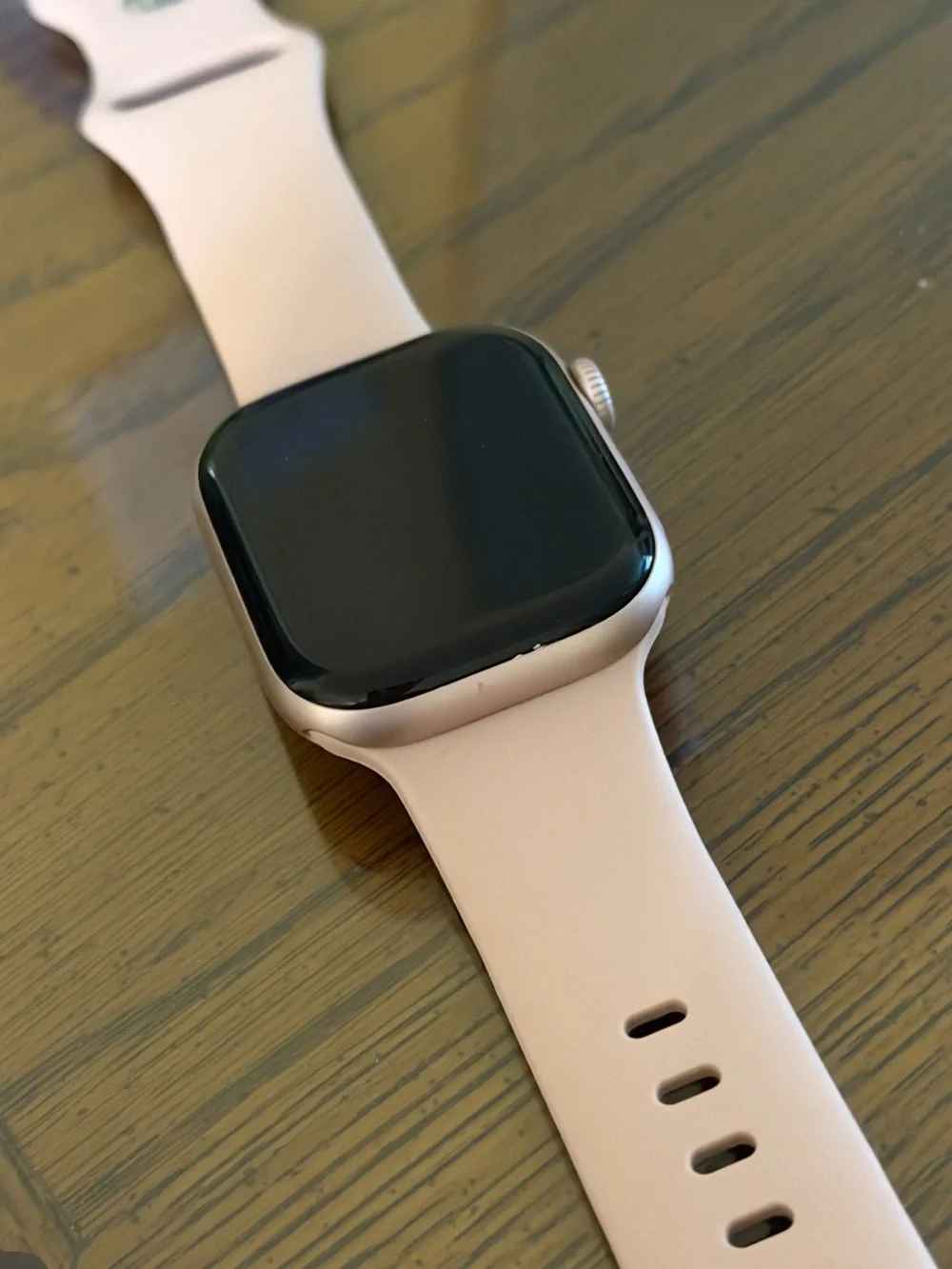 Apple Series 10 Pink Smartwatch with Pink Silicone Band READ